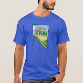 Camiseta Explorar la forma de estado paisajístico del desie