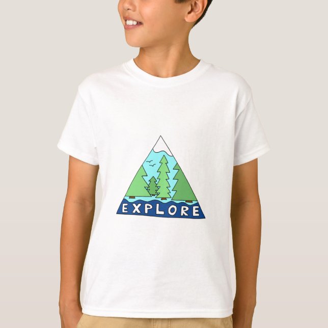 Camiseta Explorar la naturaleza al aire libre Montañas silv (Anverso)