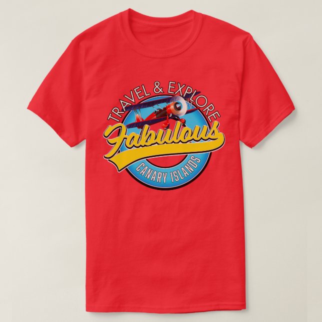 Camiseta Explorar las fabulosas Islas Canarias (Diseño del anverso)