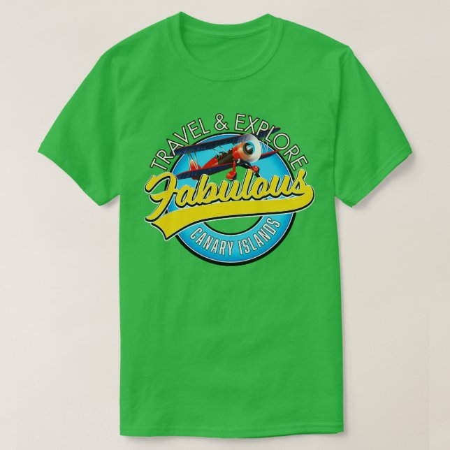 Camiseta Explorar las fabulosas Islas Canarias (Diseño del anverso)