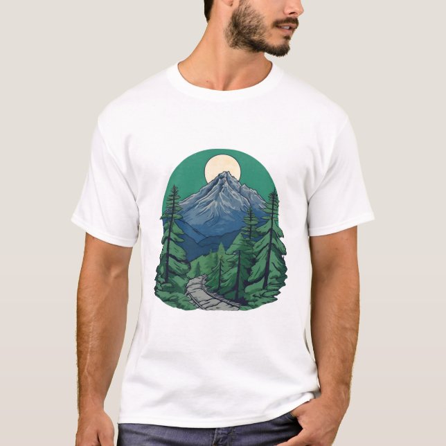 Camiseta Explorar lo salvaje: La aventura y la naturaleza d (Anverso)