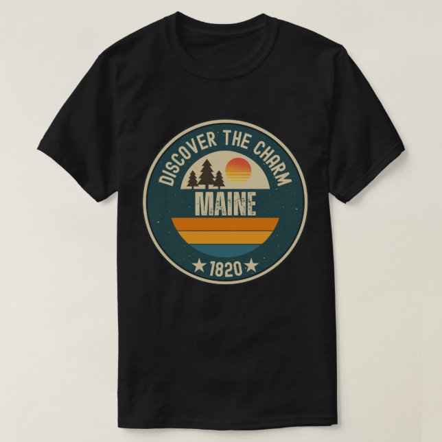 Camiseta Explorar Maine - Diseños para cada amante (Diseño del anverso)