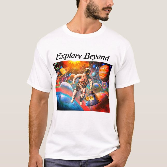 Camiseta Explorar más allá (Anverso)