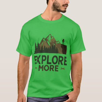 Camiseta Explorar Más Diseños de Rutas de Senderismo