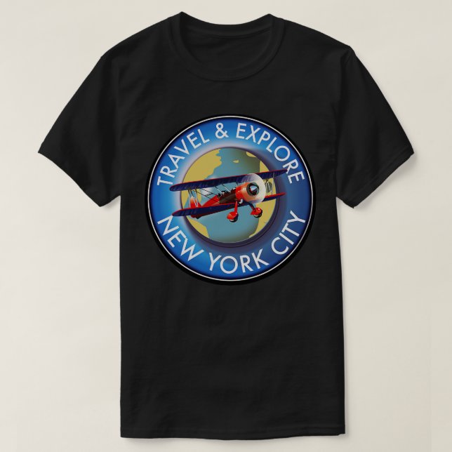 Camiseta explorar Nueva York (Diseño del anverso)