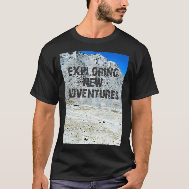 Camiseta Explorar nuevas aventuras activas (Anverso)