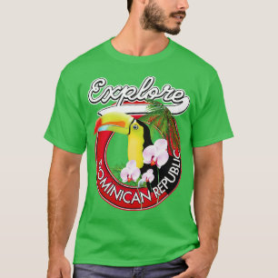 Camiseta Explorar retro de República Dominicana