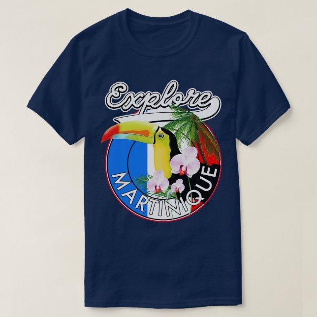 Camiseta Explorar viajes de Martinica (Diseño del anverso)
