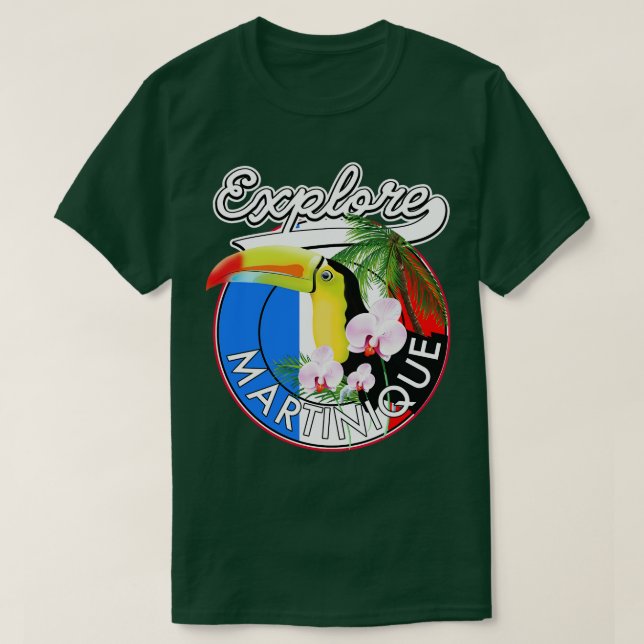 Camiseta Explorar viajes de Martinica (Diseño del anverso)