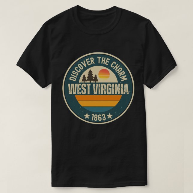 Camiseta Explorar Virginia Occidental - Diseños para cada a (Diseño del anverso)