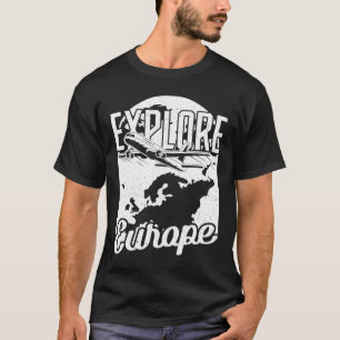 Camiseta Explore a los viajeros europeos del mundo