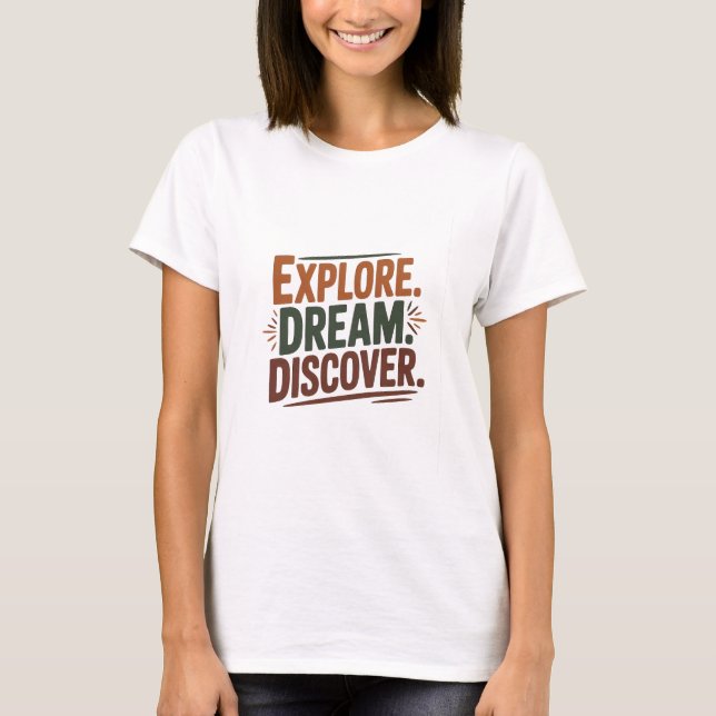 Camiseta Explore dream discover (Anverso)