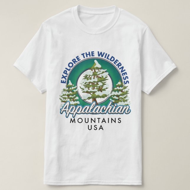 Camiseta Explore el área de las Montañas Apalaches (Diseño del anverso)