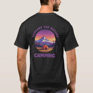 Camiseta Explore el camping de la naturaleza