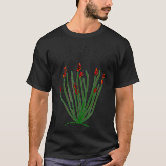 Camiseta Explore el Desierto Ocotillo Cactus Succulent Moja