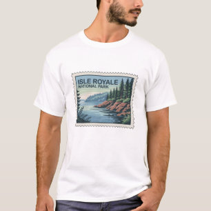 Camiseta Explore el lado salvaje del sello de Isle Royale