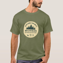Camiseta Explore El Mitt, Michigan Mens T-Shirt
