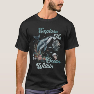 Camiseta Explore el Ocean Within - Ocean Life Art