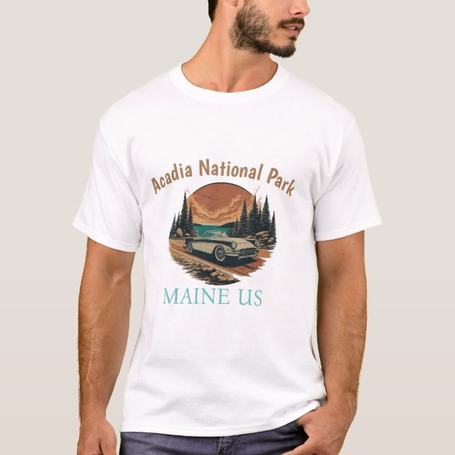 Camiseta Explore el parque nacional de Acadia T-Shirt (Anverso)