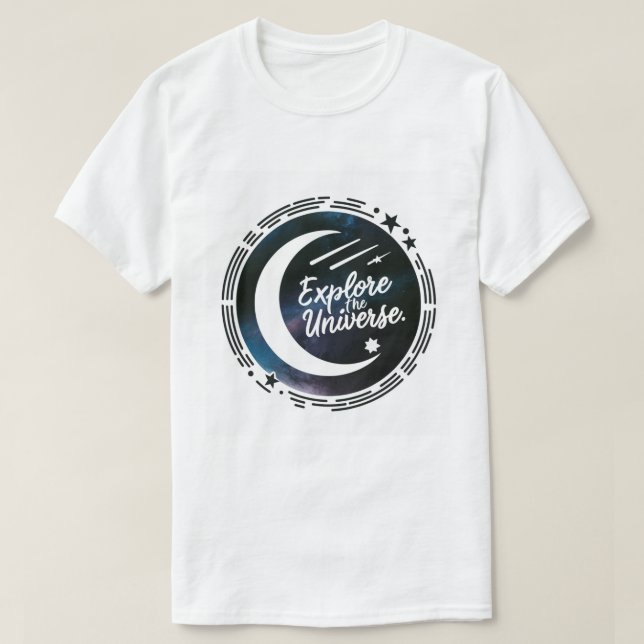 Camiseta Explore el Universo Espacio y Astronomía (Diseño del anverso)