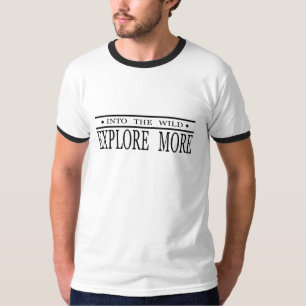 Camiseta Explore más el senderismo salvaje