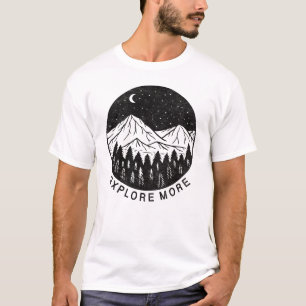 Camiseta Explore más Montañas y la naturaleza del senderism