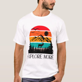 Camiseta Explore más Mountain Nature Adventure Outdoor