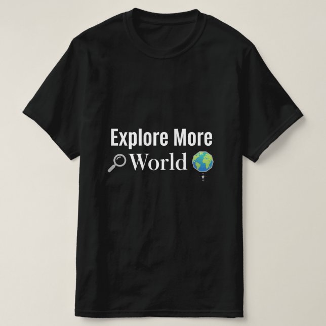 Camiseta Explore More World Adventure Travel Design - Vinta (Diseño del anverso)
