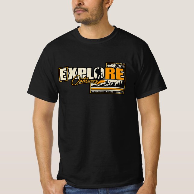 Camiseta Explore Outdoors Adventure Graphic T-Shirt for Men (Anverso)