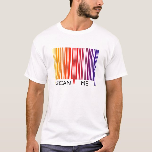 Camiseta Explóreme código de barras colorido (Anverso)