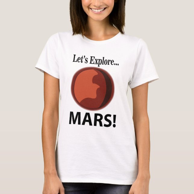 Camiseta Exploremos Marte  (Anverso)