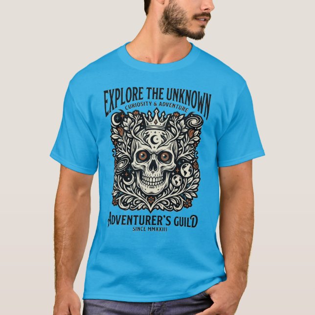 Camiseta ExploreTheUnknown Gilda de Aventureros Br (Anverso)