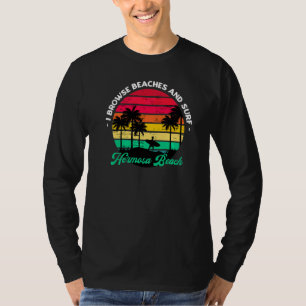 Camiseta Exploro Las Playas Y El Surf Hermosa Beach Surfing