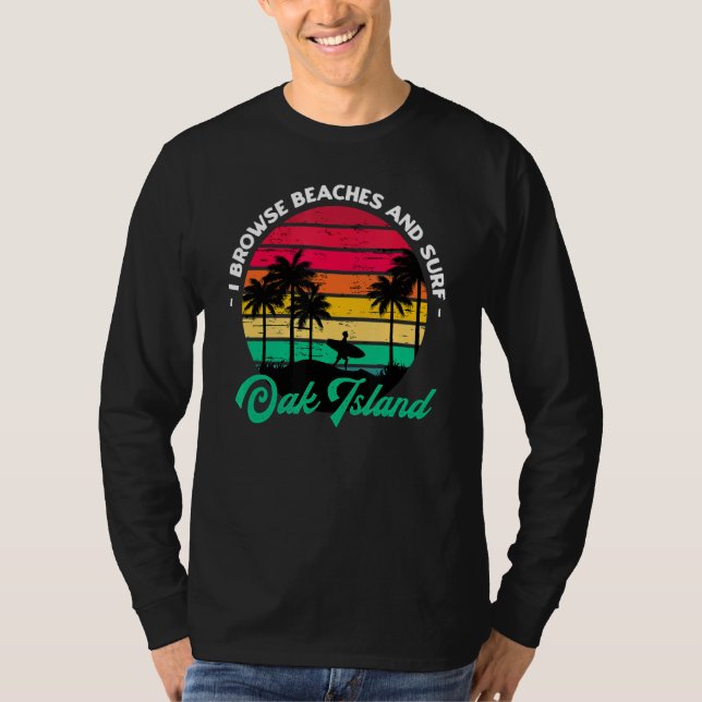 Camiseta Exploro Las Playas Y El Surf Island Surfing North (Anverso)