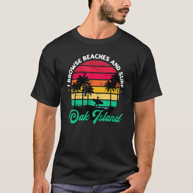 Camiseta Exploro Las Playas Y El Surf Island Surfing North (Anverso)