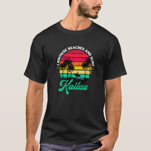 Camiseta Exploro Las Playas Y El Surf Kailua Surfing Hawaii