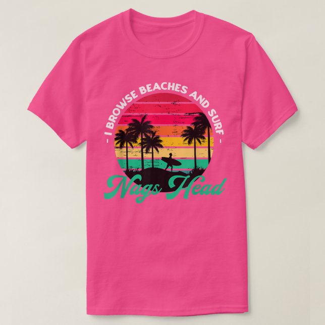 Camiseta Exploro playas y surf Nags Head Surfing North  (Diseño del anverso)
