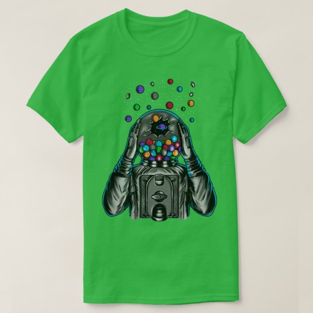 Camiseta Explosión astronauta (Diseño del anverso)
