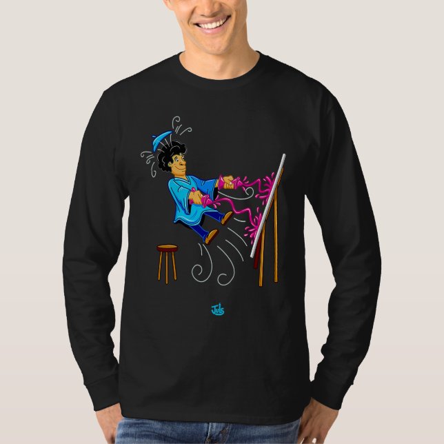 Camiseta Explosión de arte  Pintura creativa (Anverso)
