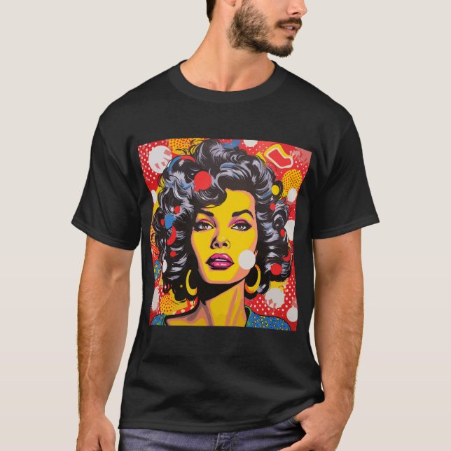 Camiseta Explosión de arte pop (Anverso)