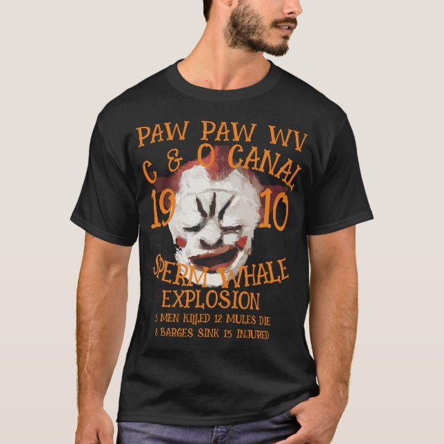 Camiseta Explosión de ballena esperma PAW PAW WV C & O Cana (Anverso)