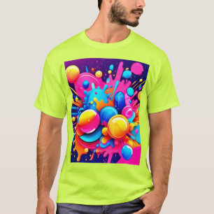 Camiseta Explosión de burbuja colorida