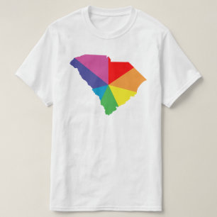 Camiseta explosión de color de Carolina del Sur
