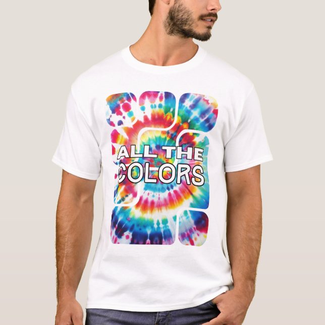 Camiseta Explosión de Color Tie-Dye (Anverso)