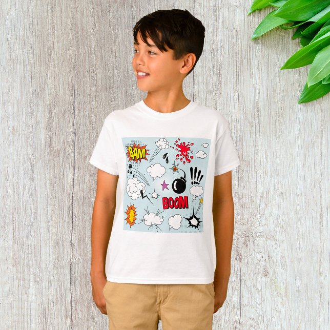 Camiseta Explosión de Cómic Retro Pop Art (Subido por el creador)