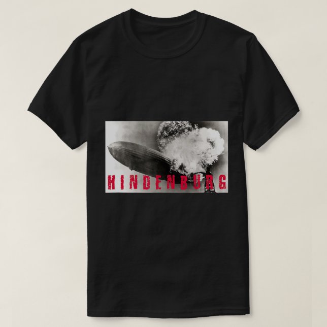 Camiseta Explosión de desastre en Hindenburgo quema T-Shirt (Diseño del anverso)