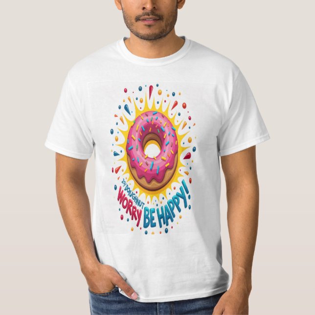 Camiseta Explosión de Donut Caprichoso Arte Pop (Anverso)