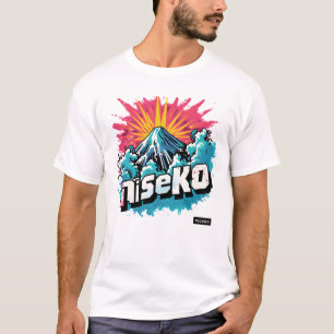 Camiseta Explosión de esquí Niseko Retro - Estación Hip Win