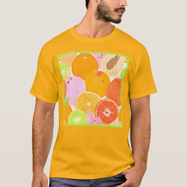 Camiseta Explosión de fruta colorida (Anverso)