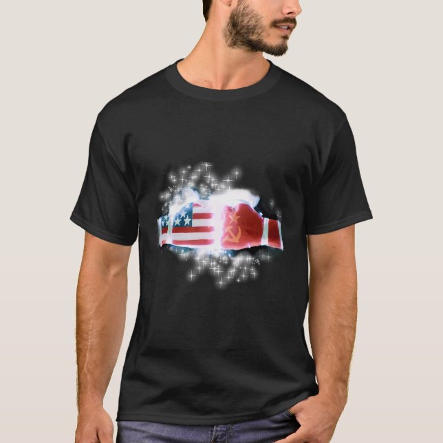 Camiseta Explosión de guantes de boxeo rocoso Iv 4 estrella (Anverso)